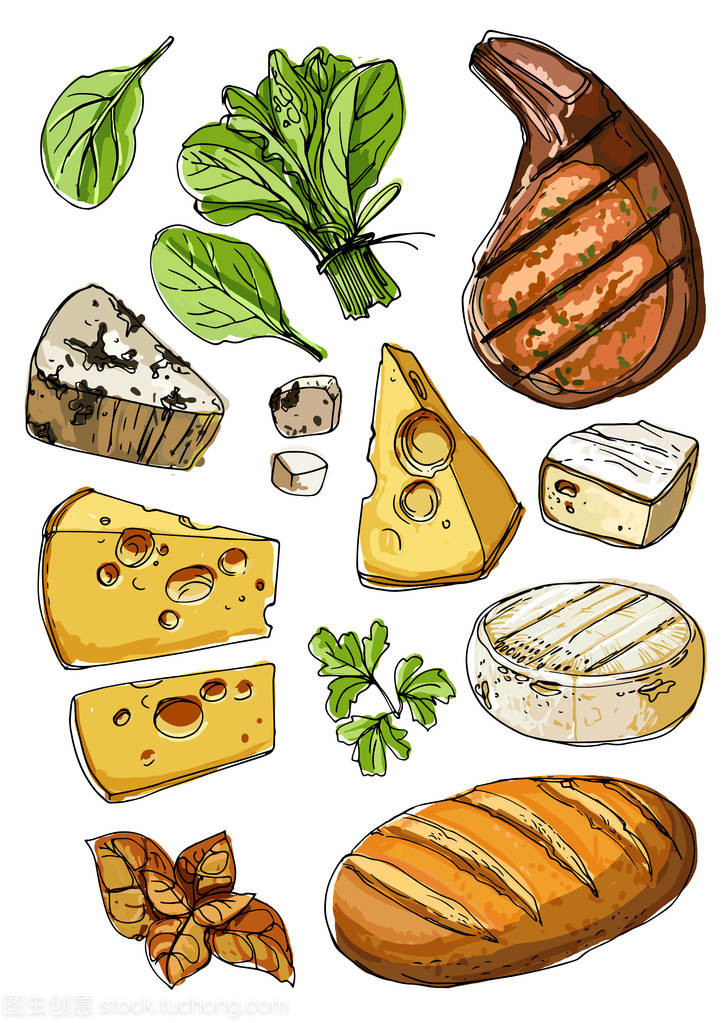 纯白绘境 美食与日用品的线条交响